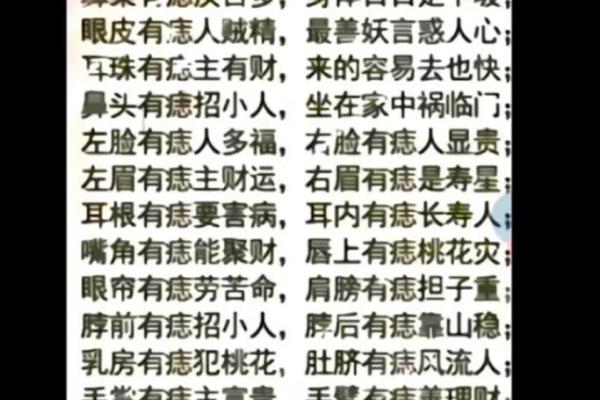 了解痣相对你命运的深远影响