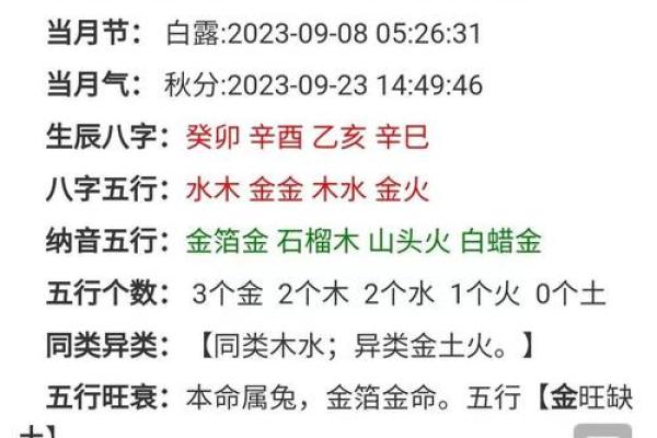 辛五行属性解析与其在命理中的重要性