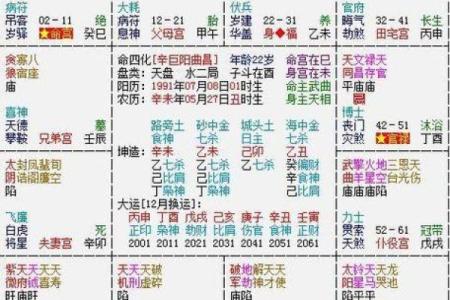 大运流年排盘：探索命运的起伏与转折