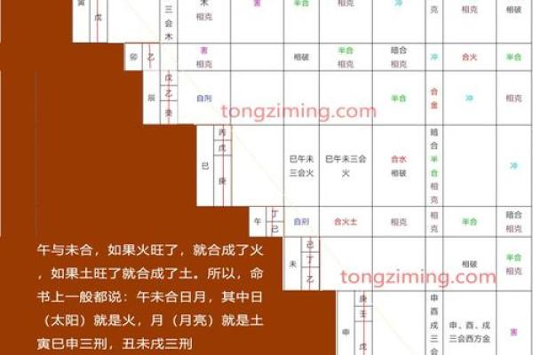 天干地支相冲相克表解析与应用技巧