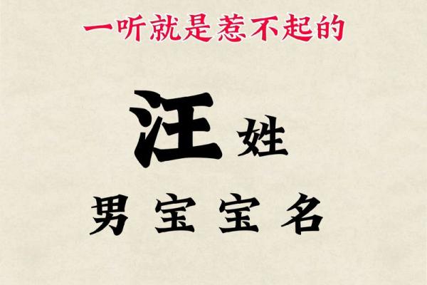 汪姓宝宝取名建议：打造与众不同的名字