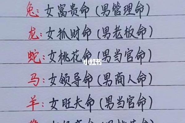出生的属相和命运分析