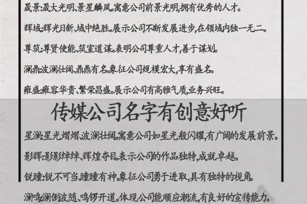 杭州公司起名技巧与创意推荐指南