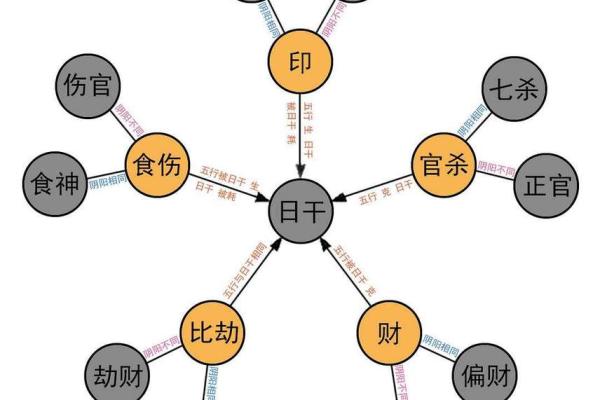 天干与十神之间的深层联系解析