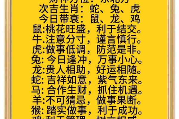 了解今日生肖运势，抓住好运与避开坏运