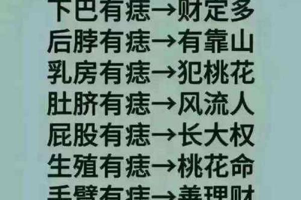 男性痣相的神秘信号：不同痣形带来的幸运与挑战
