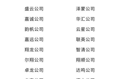 公司起名宝典 选对两个字助力品牌成功