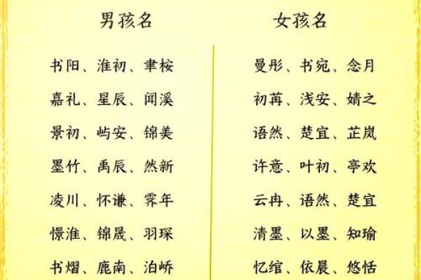 最受欢迎的宝宝名字与流行风格解析