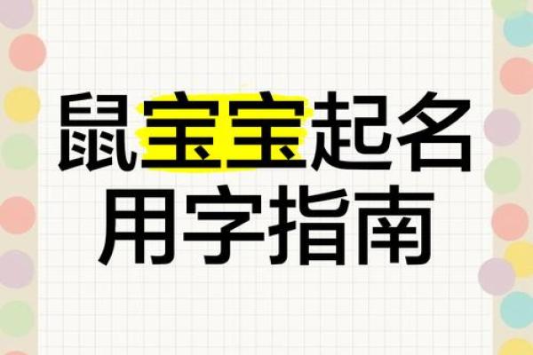 为属鼠宝宝挑选合适的名字技巧
