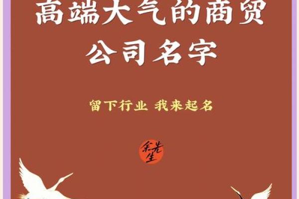 商贸公司起名创意大全 免费提供独特命名灵感