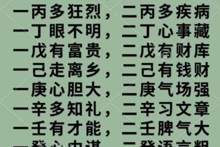 如何通过天干脾气了解自己的内心世界