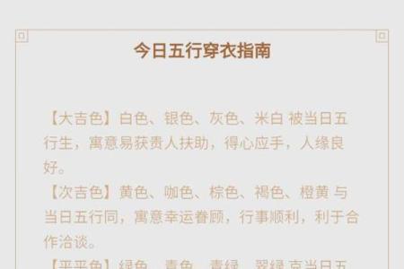 探索每日五行穿衣法则，提升你的气场与运势