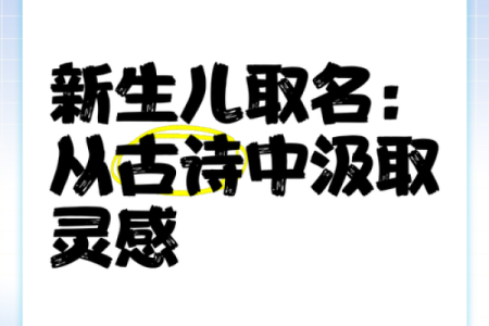 以诗词为灵感：为女宝宝选个经典优雅的名字