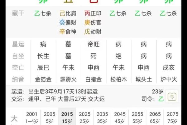 使用时辰八字查询表，洞悉人生每个阶段的运势走势