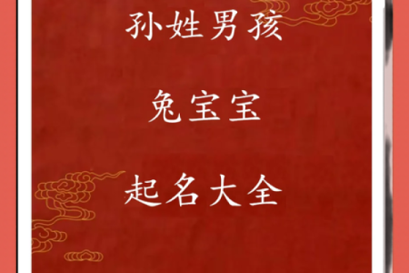 如何为孙姓男孩起一个既有寓意又独特的名字