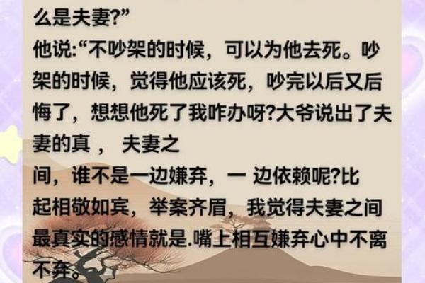 情感裂痕：揭秘夫妻不相配的婚姻困境