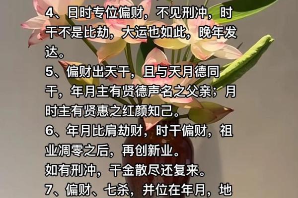 解密大运天干比肩地支偏财带来的财富机遇