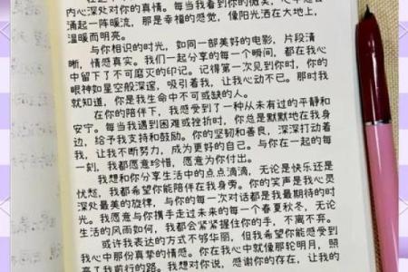 八字情书，给她最浓烈的情感表达