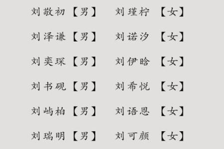 刘姓男宝宝与女宝宝名字大集合，助你选个好名字