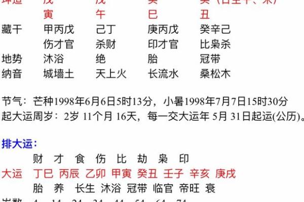 探索戊寅年五行：命运的关键所在