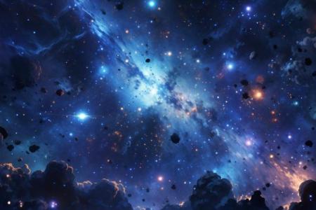 十二星座梦幻星空图，揭秘宇宙星辰下的神秘缘分