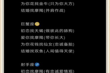 十二星座的恋爱指南：揭秘他们最爱的星座