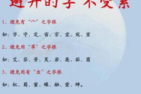 起名忌用这些禁用字，避免被退回注册