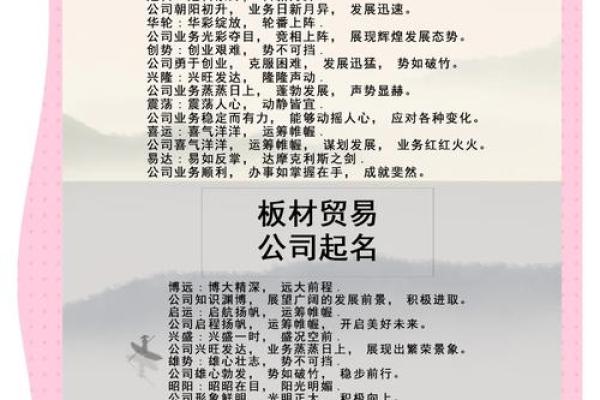 带水公司起名秘籍