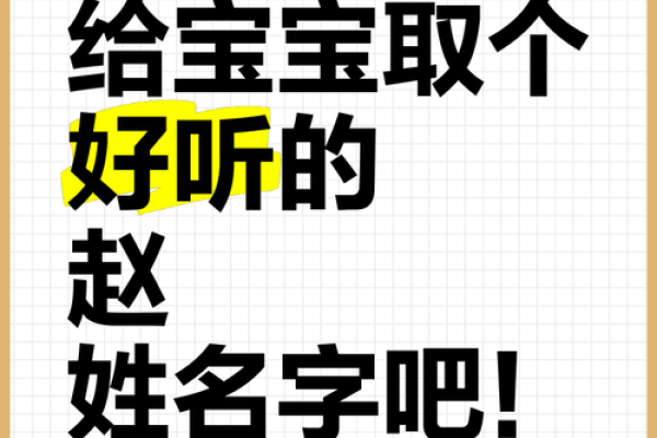 创意赵诗起名，让孩子的名字与众不同