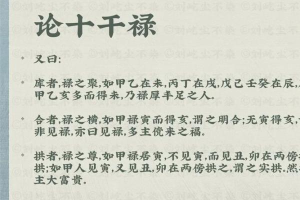揭秘天干禄库与命运之间的微妙关系