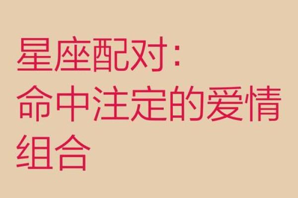 星座配对大揭秘：你的命中注定是谁？