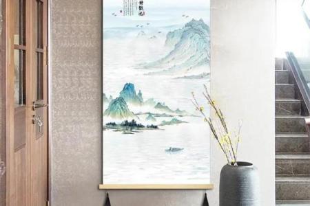 玄关山水画：揭秘风水禁忌，家居入门的第一道吉祥门面