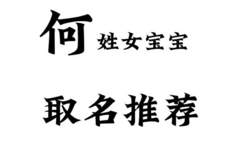 姓何宝宝起名大全，独特又有寓意的名字推荐