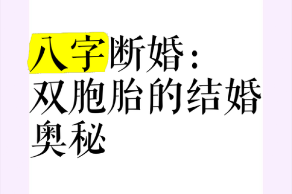 解密双胞胎八字：命运的巧合与差异