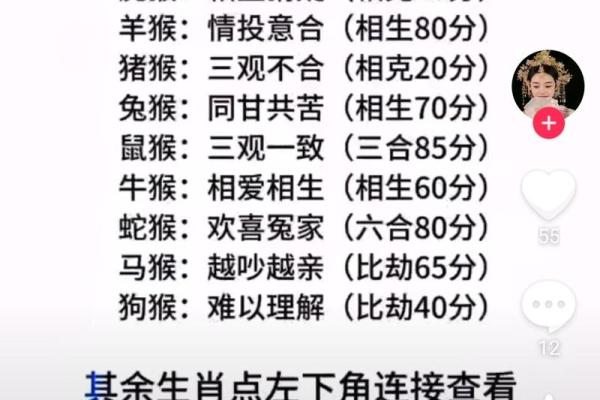 猴女必看：生肖配对大揭秘，找到你的天作之合