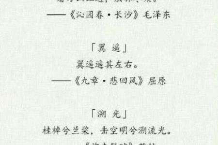 楚辞里的美好寓意，赋予宝宝一个有诗意的名字