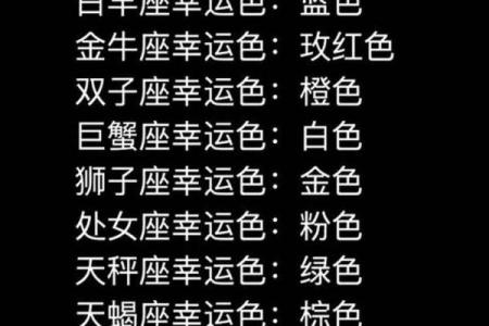 十二星座专属幸运色揭秘让你的运势翻倍