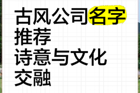 用古诗的智慧打造公司名字，赢得市场青睐