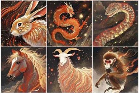 鼠你不行，牛气冲天，虎虎生威，兔起鹘落，龙腾虎跃，蛇形龙骨，马到成功，羊跃龙门，猴年马月，鸡犬升天，狗急跳墙，猪突猛进