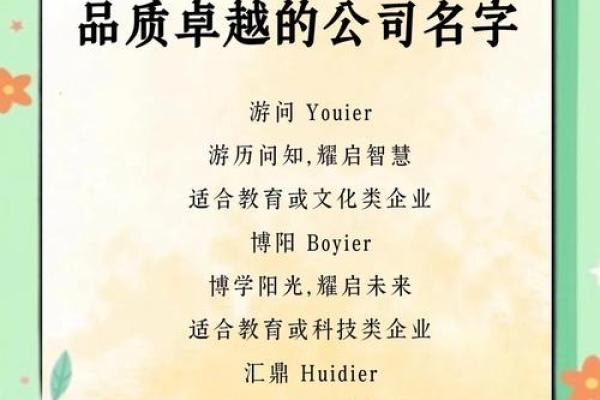 企业管理公司起名的成功案例分析，值得借鉴