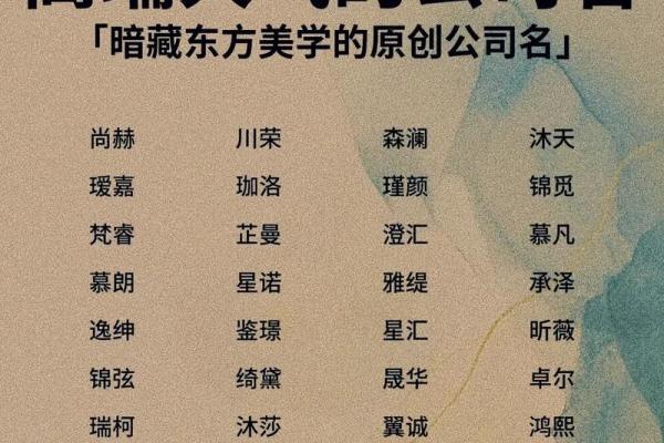 从零到一 公司取名大全让你轻松搞定