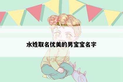水姓取名优美的男宝宝名字