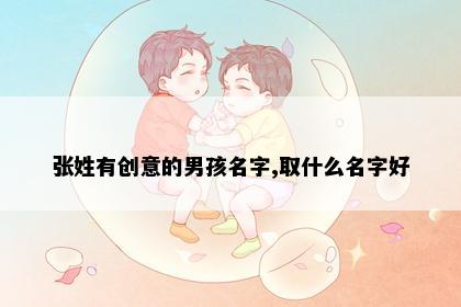 张姓有创意的男孩名字,取什么名字好