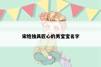 宋姓独具匠心的男宝宝名字