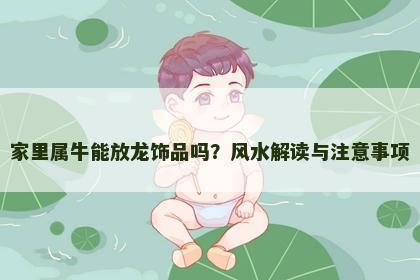 家里属牛能放龙饰品吗？风水解读与注意事项