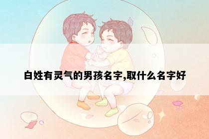白姓有灵气的男孩名字,取什么名字好