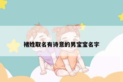 褚姓取名有诗意的男宝宝名字