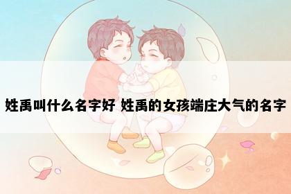 姓禹叫什么名字好 姓禹的女孩端庄大气的名字