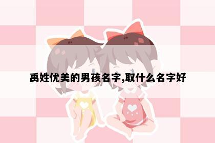 禹姓优美的男孩名字,取什么名字好