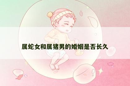 属蛇女和属猪男的婚姻是否长久